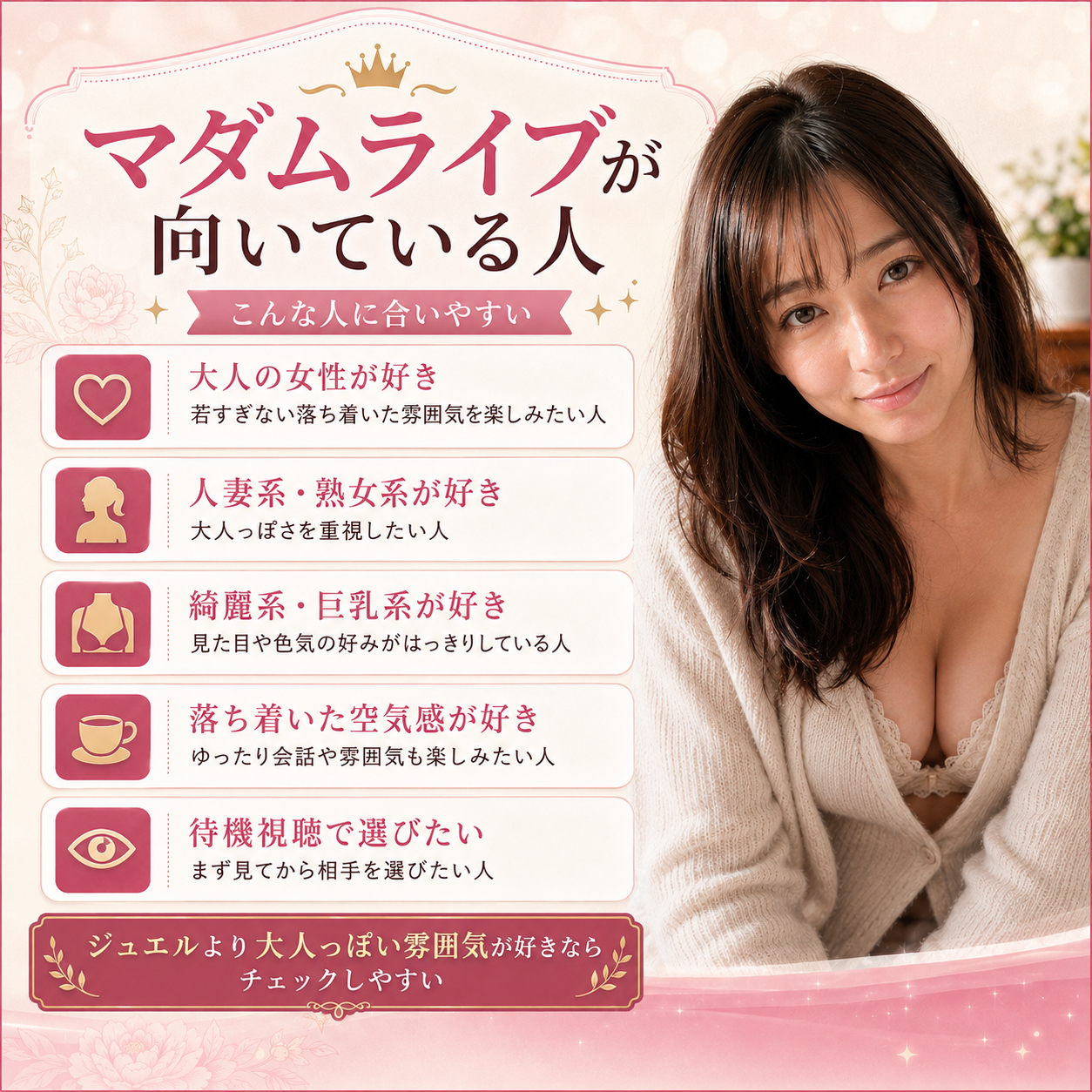 マダムライブが向いている人