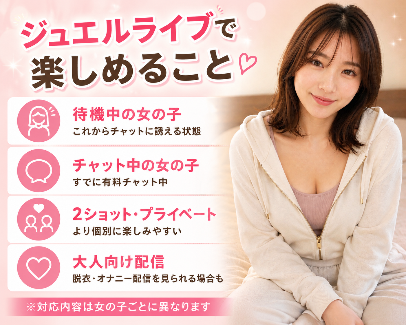 ジュエルライブで楽しめること