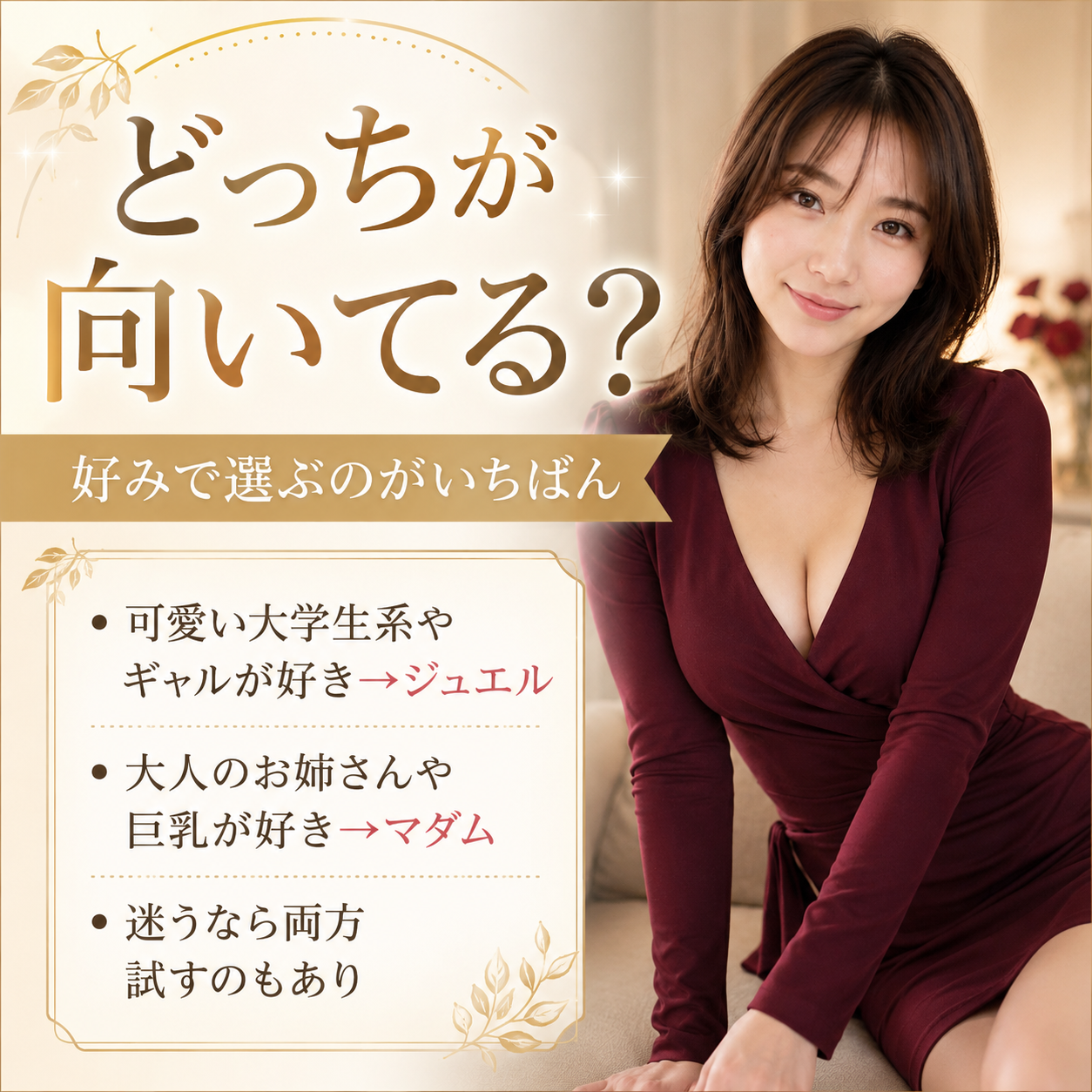 ジュエルライブとマダムライブはどっちが向いているか