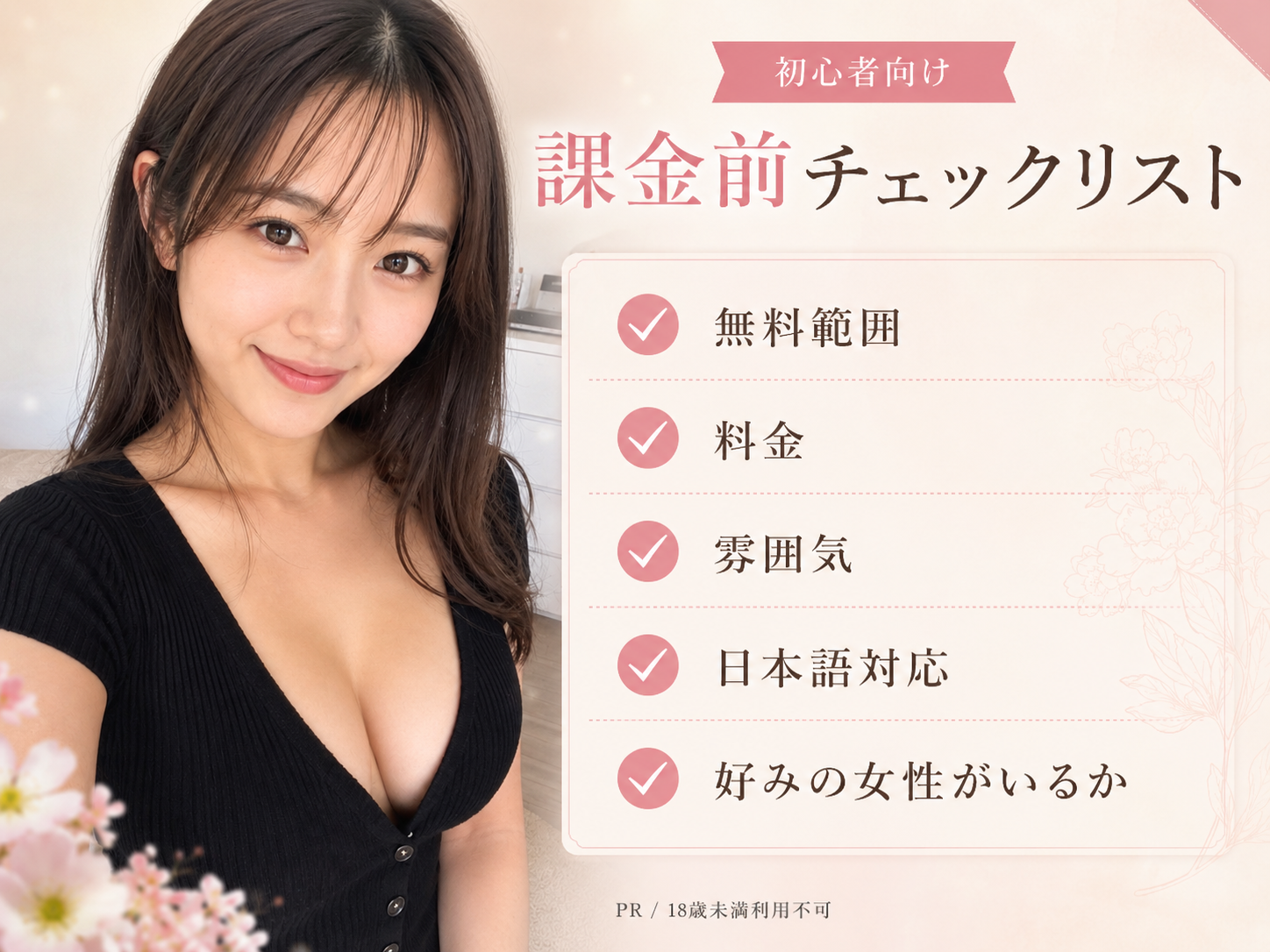 アダルトライブチャット課金前チェックリスト